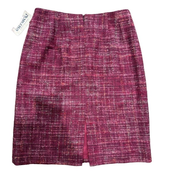 Pendleton Purple Lambs Wool/ Mohair Tweed Knee Length Pencil Skirt Size 10 NWT - Picture 2 of 6